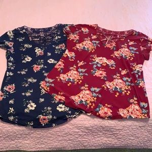 Set of a 2 Floral Shirts